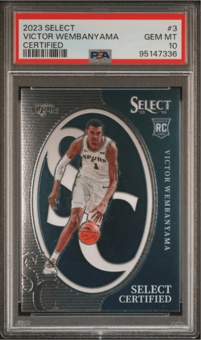 PSA 10 Victor Wembanyama 2023 Panini Select Rookie Card 3 (1 of 2)