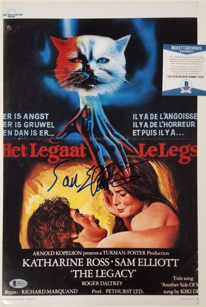Sam Elliott Autographed 11x17 The Legacy Photo Beckett Authenticated (1 of 3)