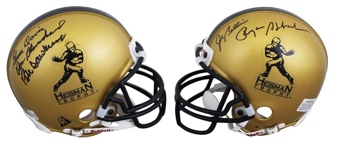 JSA Certified Heisman Trophy VSR4 Mini Helmet Signed by 5 Winners (1 of 5)