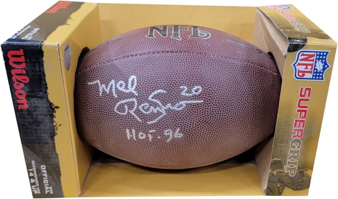 Mel Renfro Signed Wilson Football Dallas Cowboys HOF 96 JSA Authenticated (1 of 4)