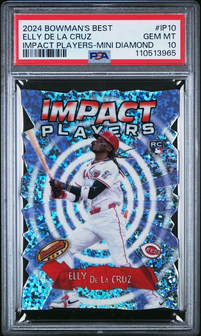 2024 Bowmans Best Elly De La Cruz Mini Diamond Card PSA 10 (1 of 2)