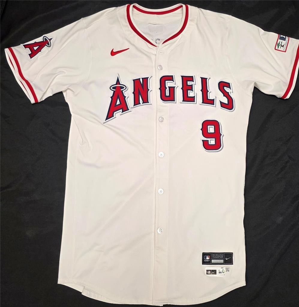 MLB Auth Zach Neto Los Angeles Angels 2024 Game Used Home Jersey (1 of 4)