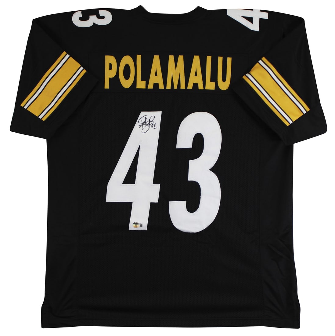 Signed Troy Polamalu Black Pro Style Jersey Beckett BAS Witness Autograph (1 of 3)