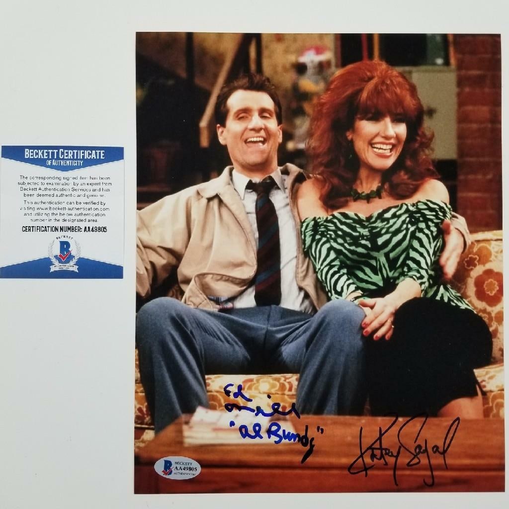Married With Children 8x10 Photo Signed by Ed O'Neill and Katey Sagal Beckett Authenticated: Married With Children 8x10 Photo Signed by Ed O'Neill and Katey Sagal Beckett Authenticated This is an original 8x10 photo from the television series Married With Children, signed by Ed O'Neill and Ka