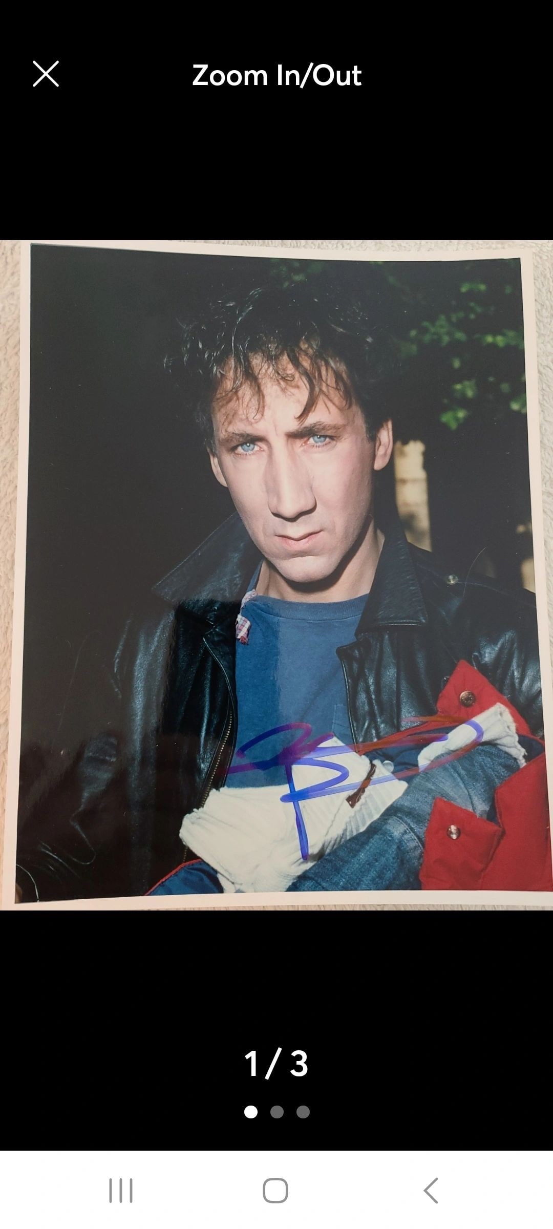 Autographed 8x10 Photo Pete Townshend with Todd Mueller LOA (1 of 3)