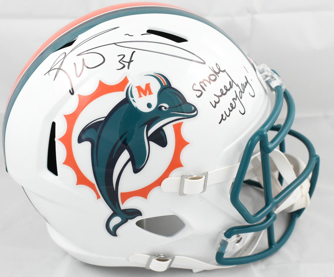 Miami Dolphins F S Speed Helmet Signed by Ricky Williams Beckett Holo (1 of 6)