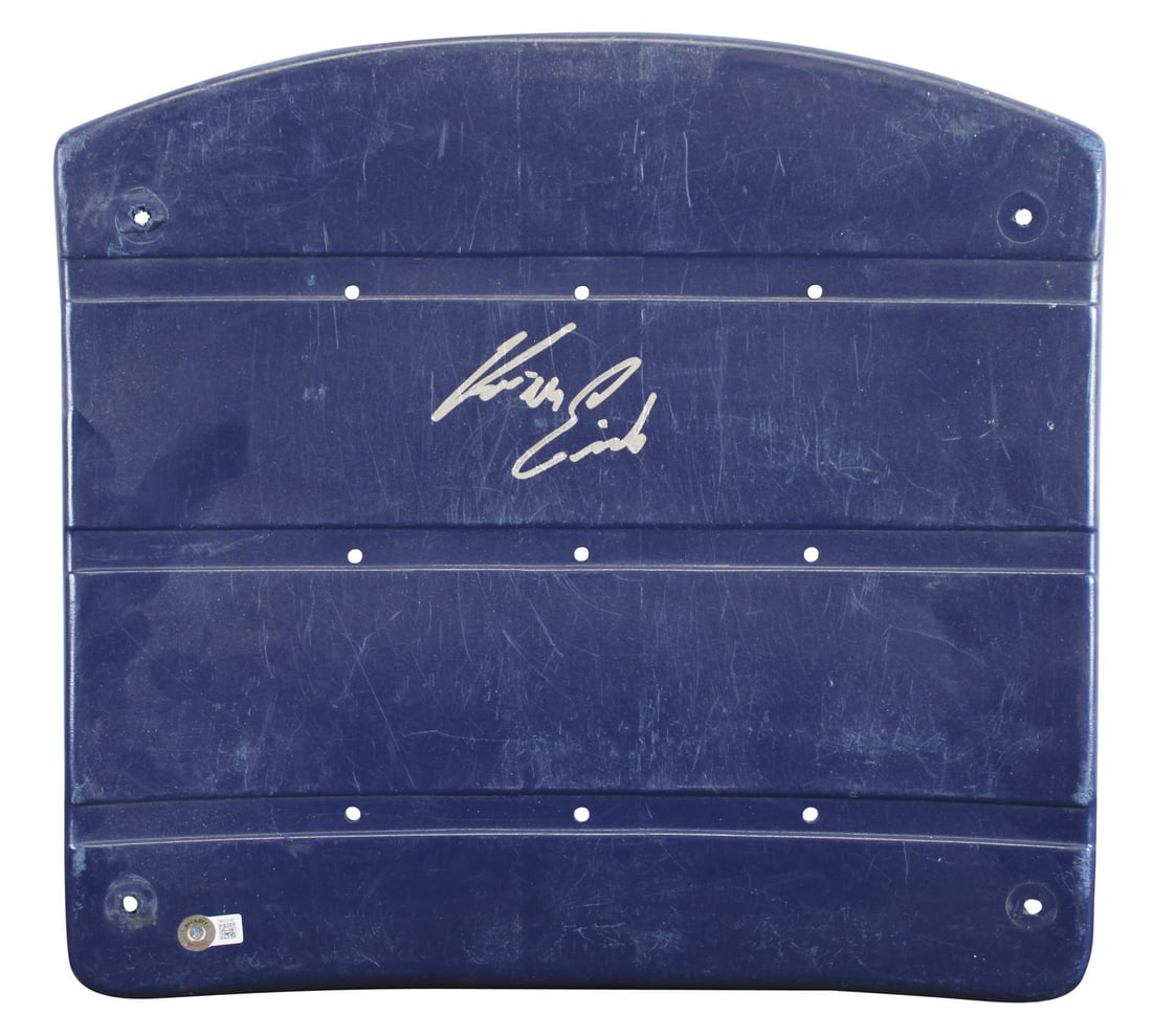 BAS Witnessed Kevin Von Erich Signed North Texas Stadium Seatback (1 of 3)