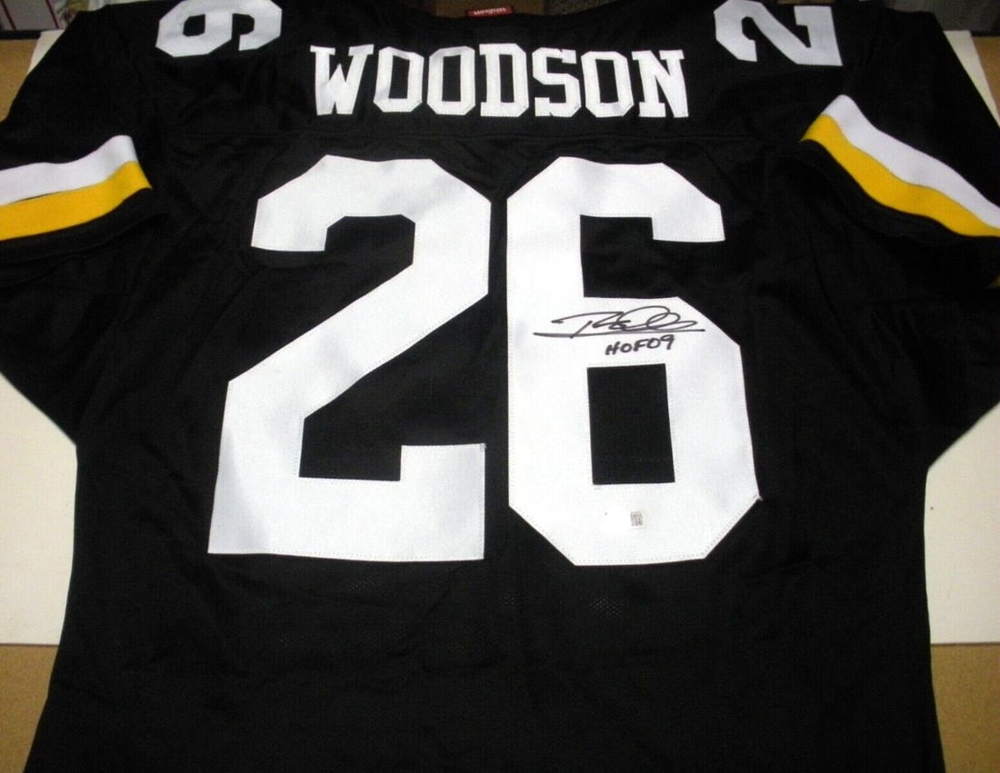 Signed Wilson Jersey Autographed by Rod Woodson with Beckett COA Purdue: Signed Wilson Jersey Autographed by Rod Woodson with Beckett COA Purdue This official licensed Wilson Purdue Boilermakers jersey is signed by Rod Woodson and comes with Beckett Certificate of Authenti