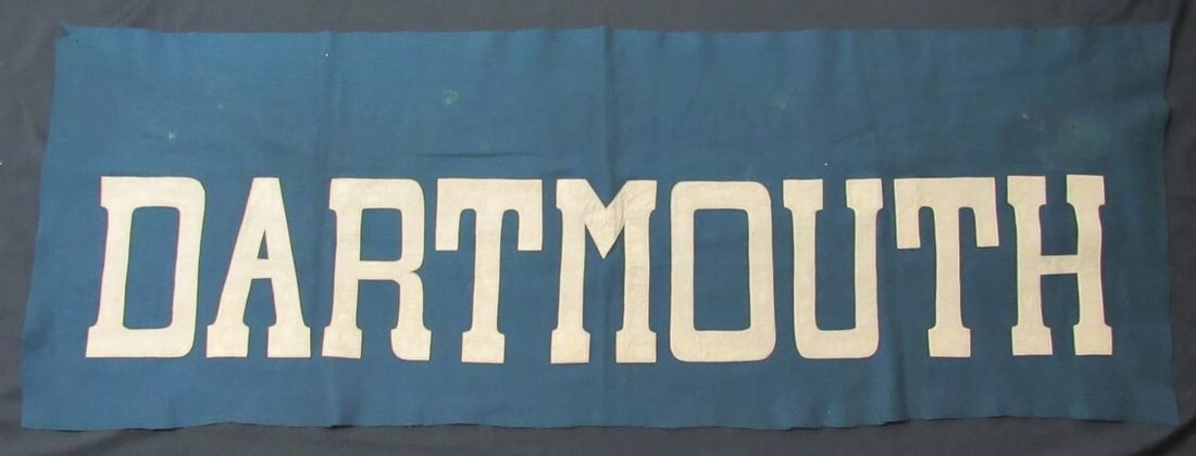 Vintage Dartmouth NCAA Football Green Felt Pennant 68x24: Vintage Dartmouth NCAA Football Green Felt Pennant 68x24 Celebrate your love for college football with this Vintage Dartmouth Ivy League Football Banner. Measuring 68x24 inches, this green felt pennan