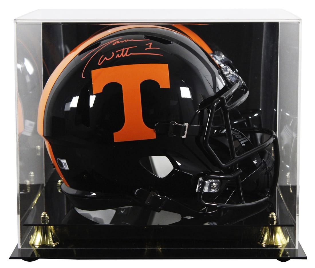 Jason Witten Tennessee Volunteers signed full size speed replica helmet with display case (1 of 4)