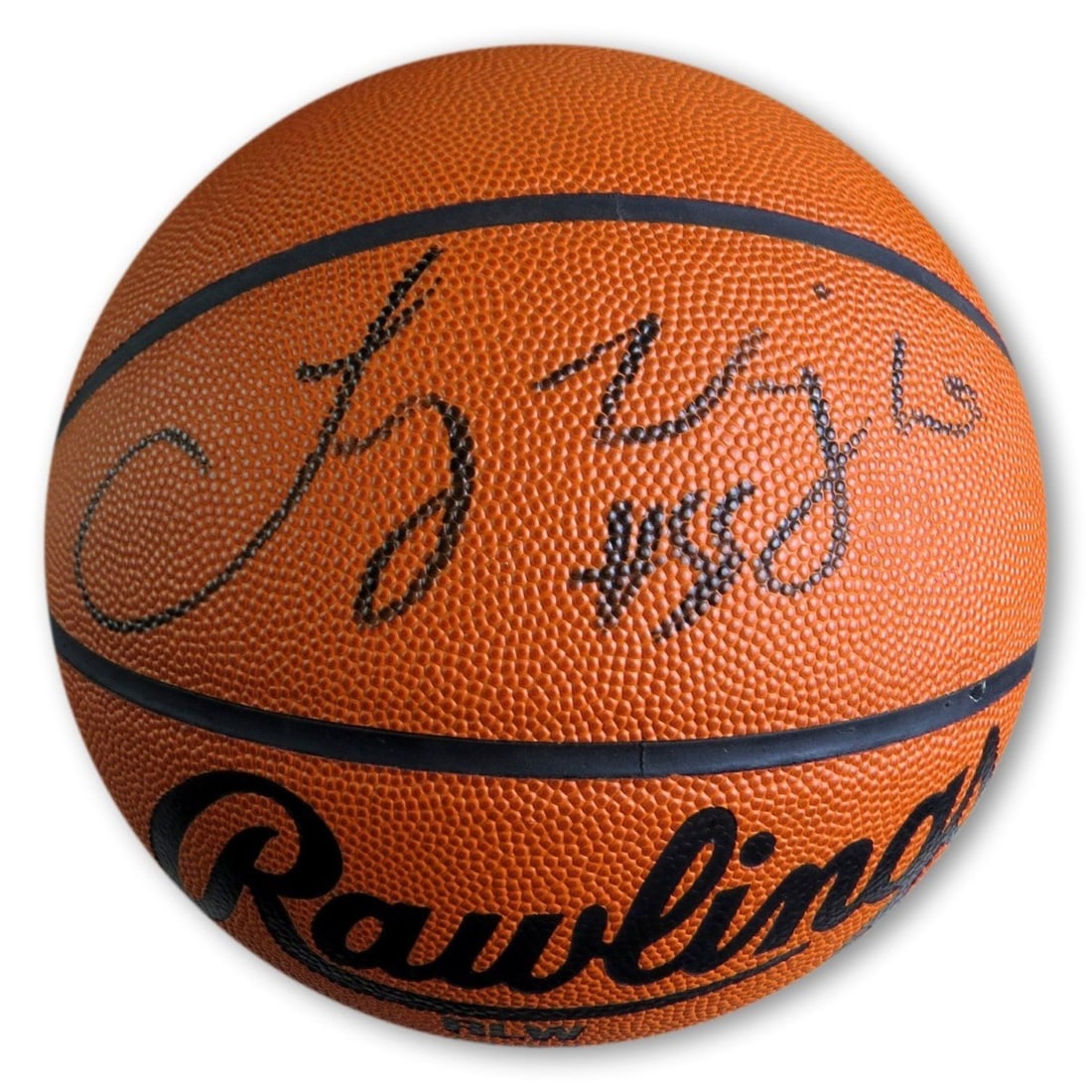 Lorenzen Wright Autographed NCAA Basketball Clippers JSA Certified (1 of 3)
