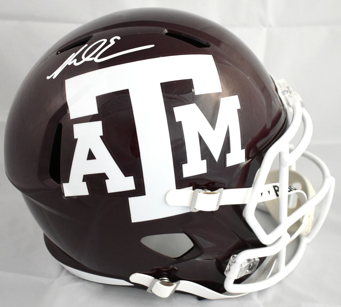 Beckett Holo Mike Evans Signed Texas A&M Full Size Speed Helmet (1 of 5)