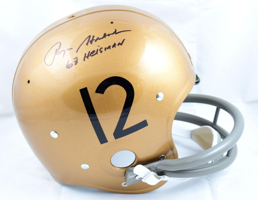 Beckett Holo Signed Roger Staubach Navy Midshipmen TK Helmet Heisman (1 of 5)