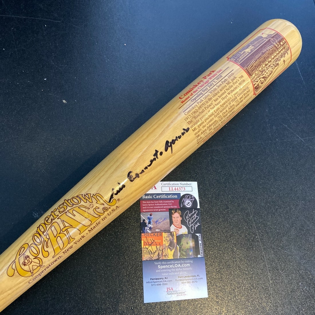 Baseball Bat Signed With Luis Ernesto Aparicio Montiel Full Name JSA Authenticated (1 of 7)