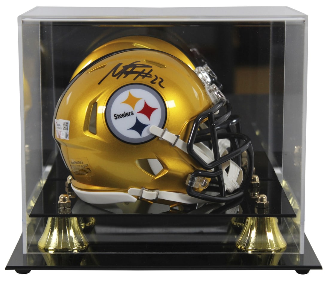 Najee Harris Signed Flash Speed Mini Helmet with Fanatics COA: Najee Harris Signed Flash Speed Mini Helmet with Fanatics COA This Pittsburgh Steelers Najee Harris signed Flash Speed mini helmet is a must-have for any fan. The item features a vibrant alternate fla