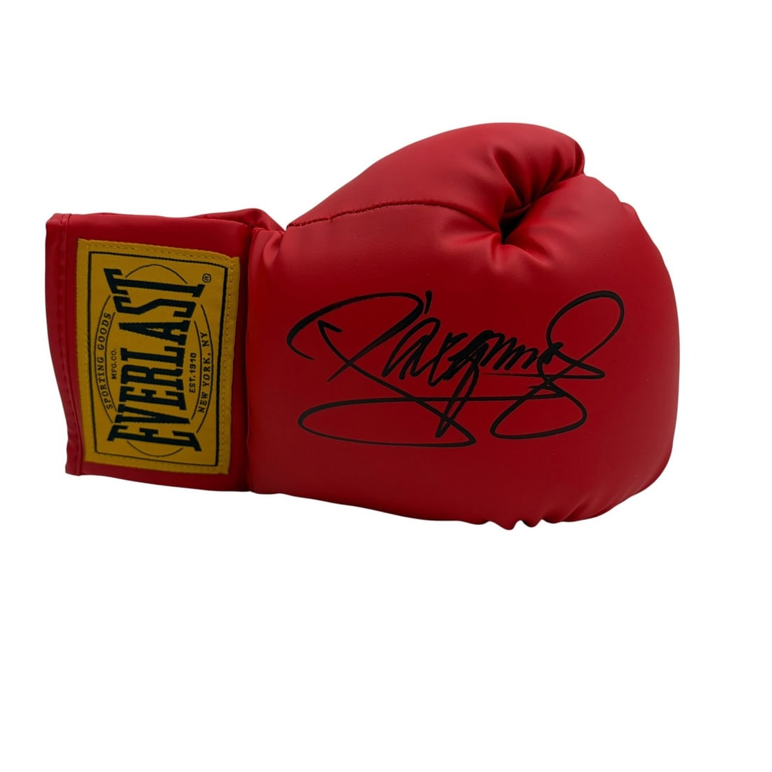 Red Everlast Boxing Glove Signed by Manny Pacquiao Beckett COA: Red Everlast Boxing Glove Signed by Manny Pacquiao Beckett COA Autographed red Everlast boxing glove signed by Manny Pacquiao. This pre-owned glove is an original piece and includes third-party authen
