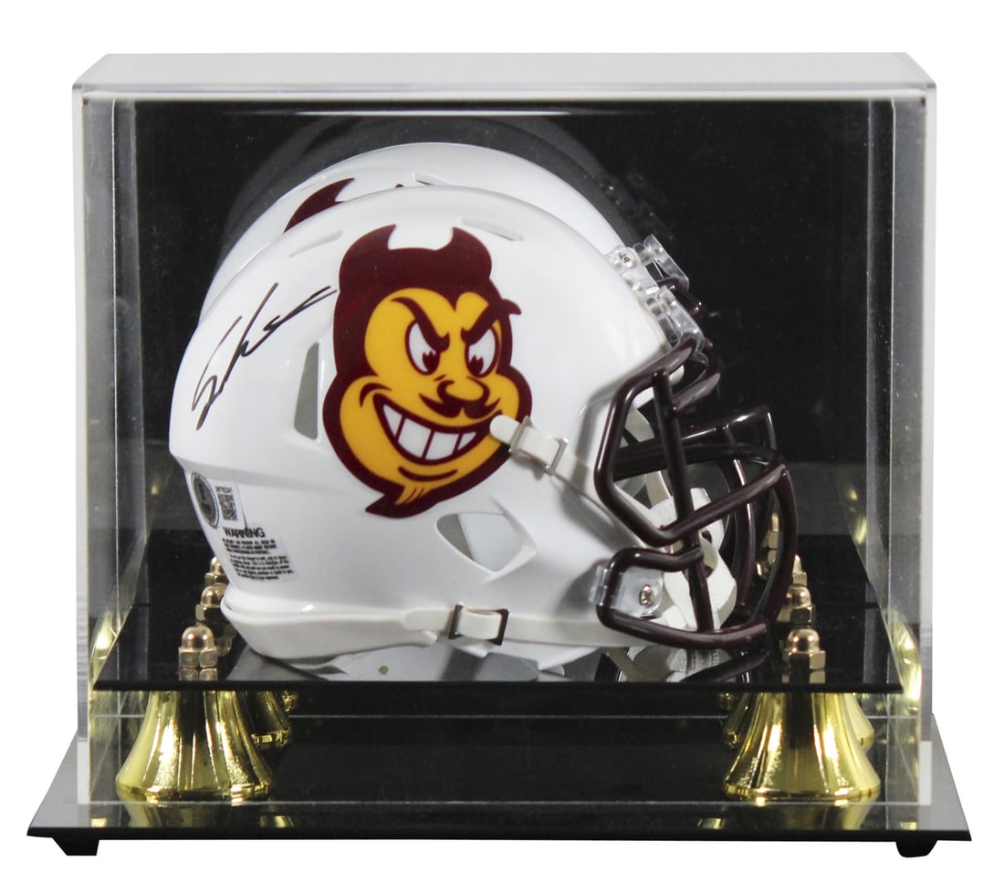Arizona State Sun Devils Sam Leavitt Signed Mini Helmet with BAS Authentication (1 of 3)