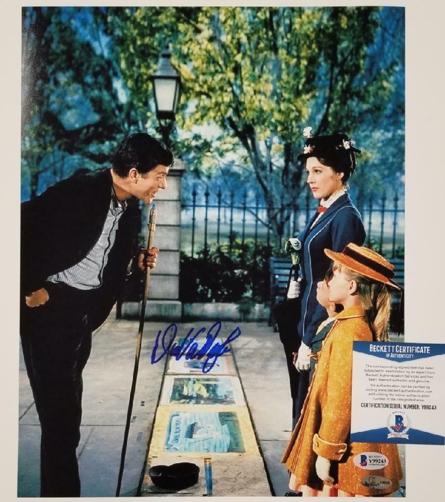 11x14 Mary Poppins Photo Signed by Dick Van Dyke Beckett Authenticated (1 of 1)