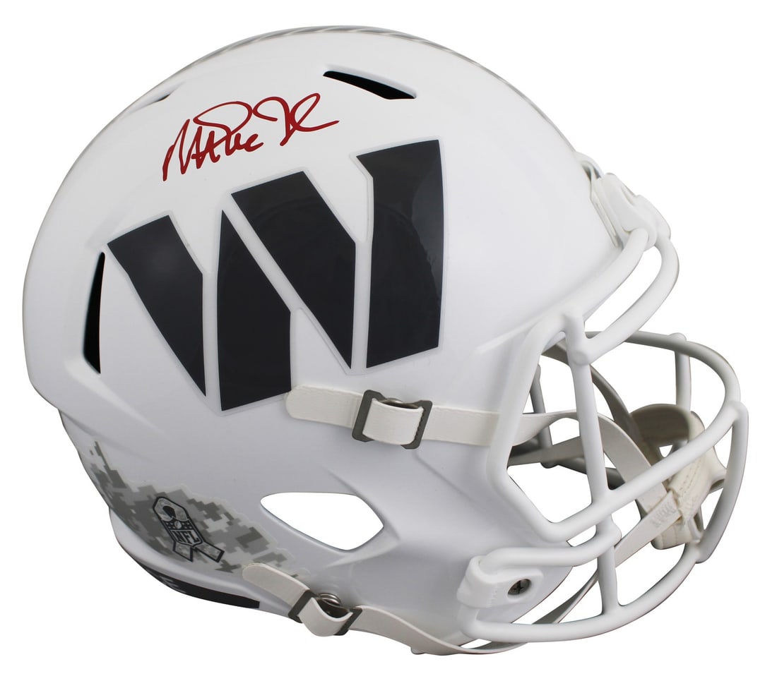 Magic Johnson Signed Washington Commanders F/S Speed Helmet BAS Authenticated (1 of 3)