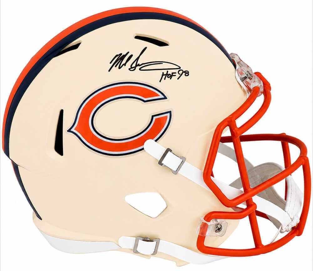 Chicago Bears full size replica helmet signed by Mike Singletary HOF 98 (1 of 1)