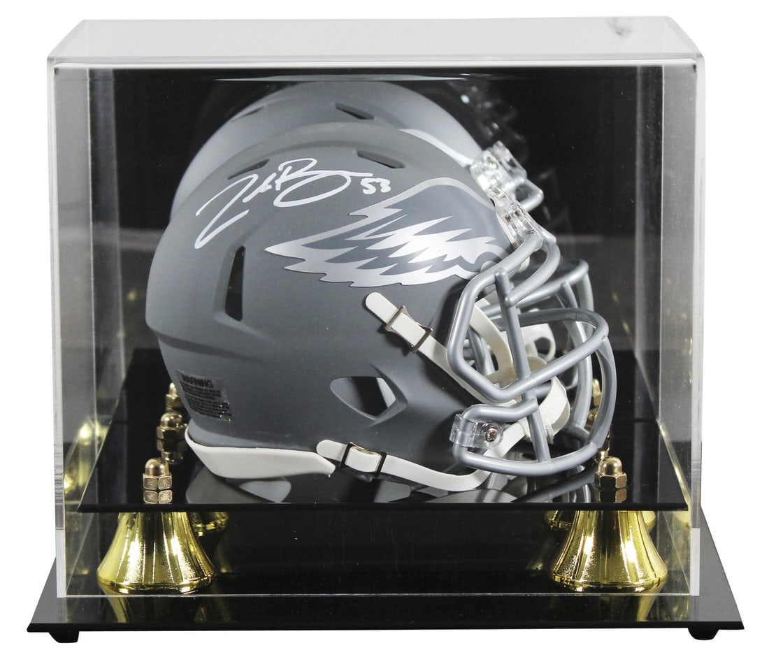 Zack Baun Signed Philadelphia Eagles Slate Speed Mini Helmet with Beckett Authentication (1 of 3)