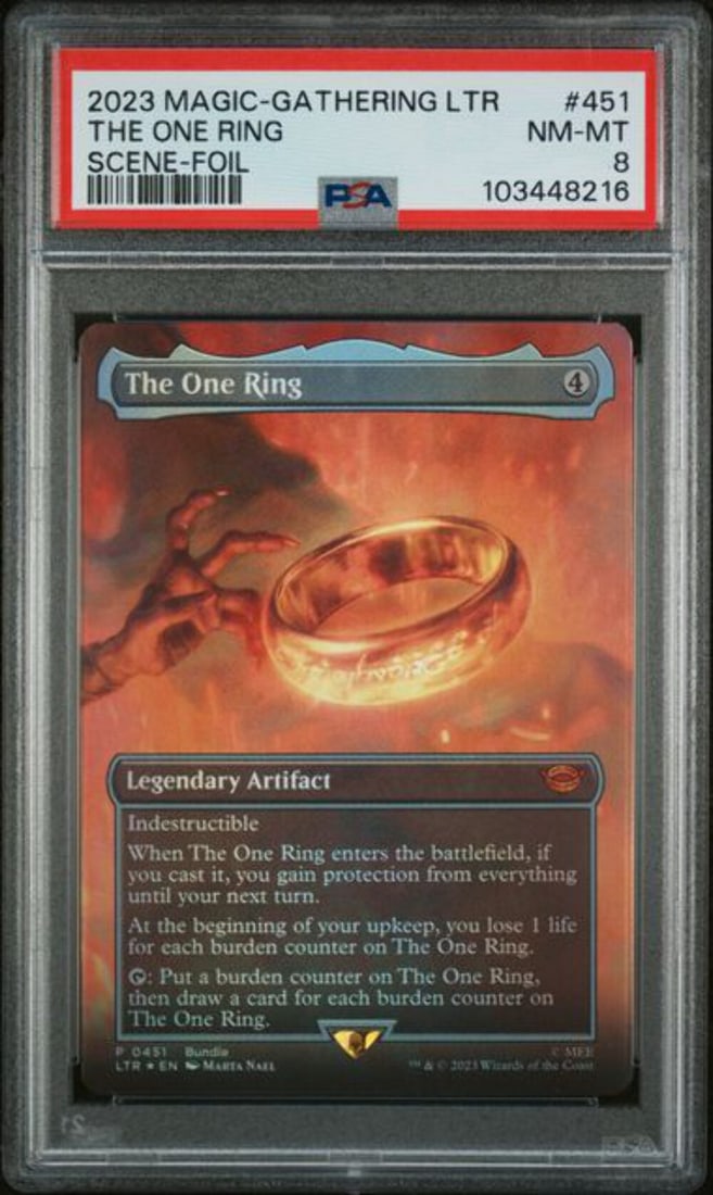 PSA 8 The One Ring Scene Foil #451 Magic 2023 Card (1 of 2)