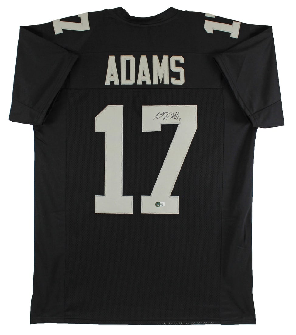 Beckett Witnessed Davante Adams Signed Las Vegas Raiders Black Jersey: Beckett Witnessed Davante Adams Signed Las Vegas Raiders Black Jersey Authentic black pro style jersey personally signed by Davante Adams. This BAS Witnessed item was signed in the presence of a Becke