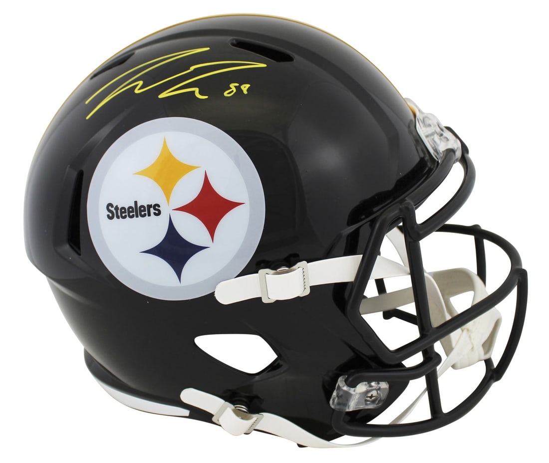Pat Freiermuth Signed Riddell Full Size Speed Helmet BAS Witnessed Steelers (1 of 3)