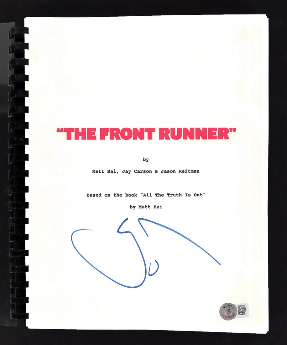 Beckett Authenticated Hugh Jackman Signed The Front Runner Movie Script (1 of 3)