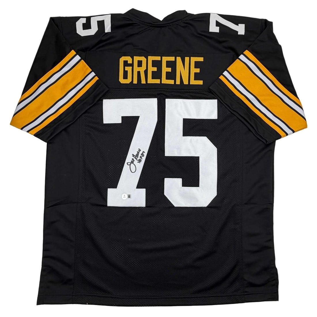Black Custom Joe Greene Signed Football Jersey Beckett Authenticated (1 of 4)