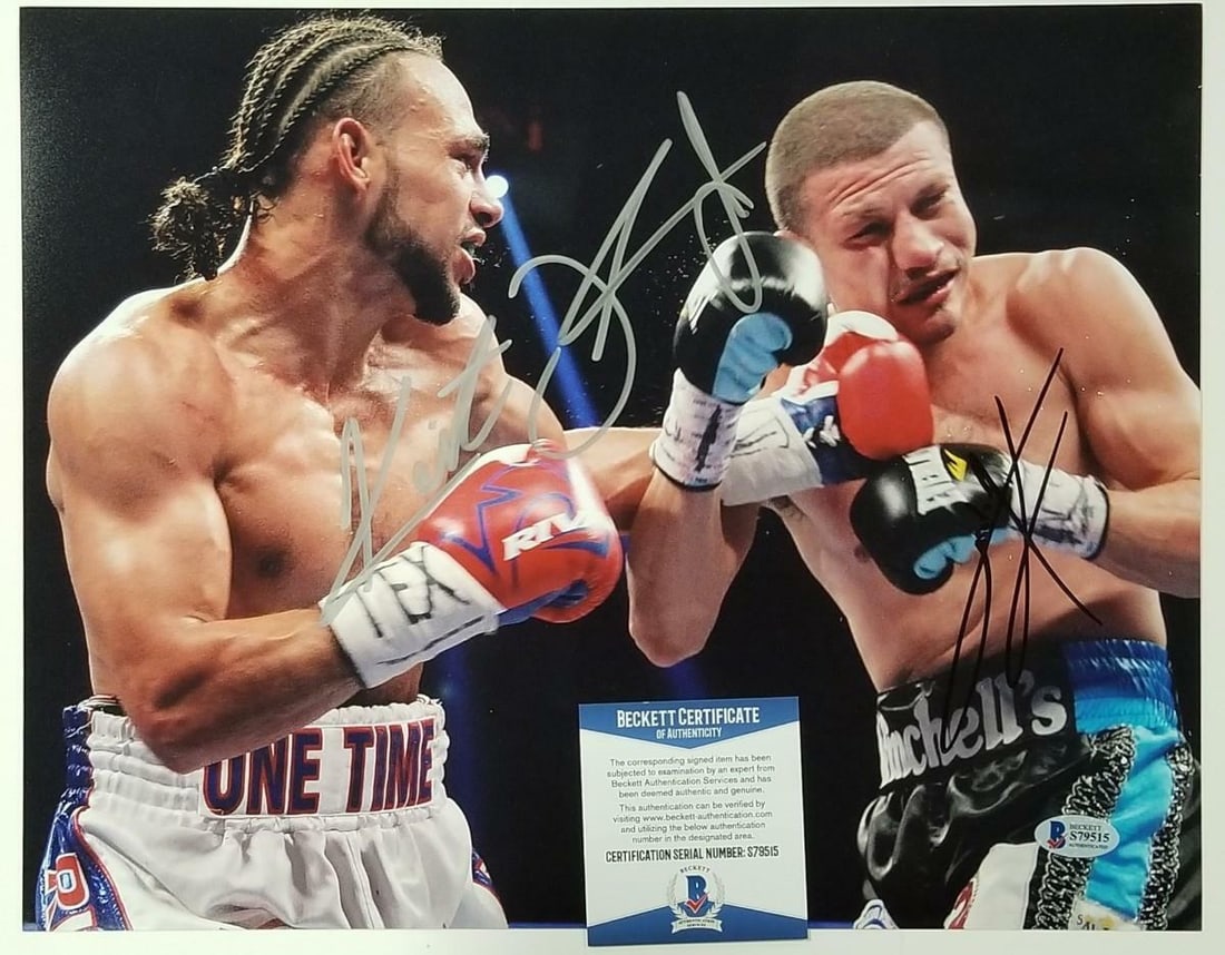 Boxing 11x14 Photo Dual Signed by Thurman and Soto Karass Beckett Authenticated (1 of 1)