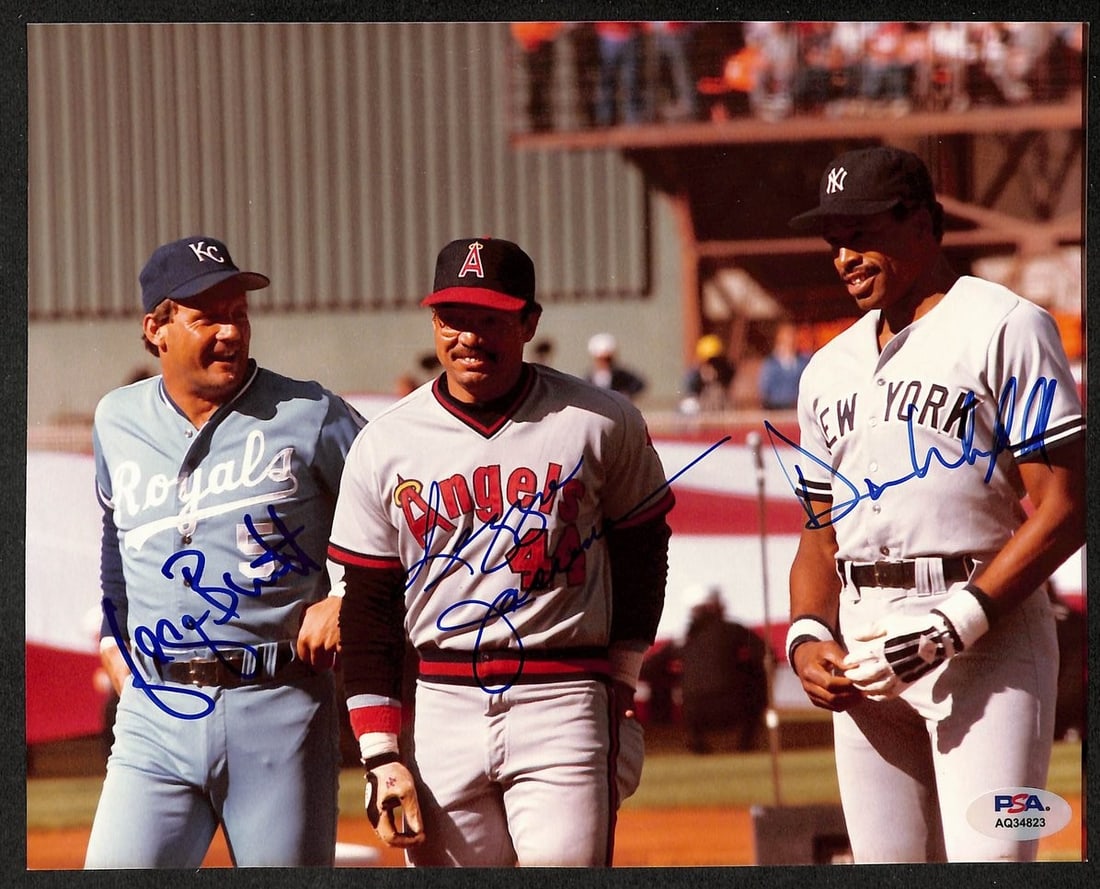 PSA DNA Authenticated 8x10 Baseball Photo Signed by Brett Jackson Winfield (1 of 1)
