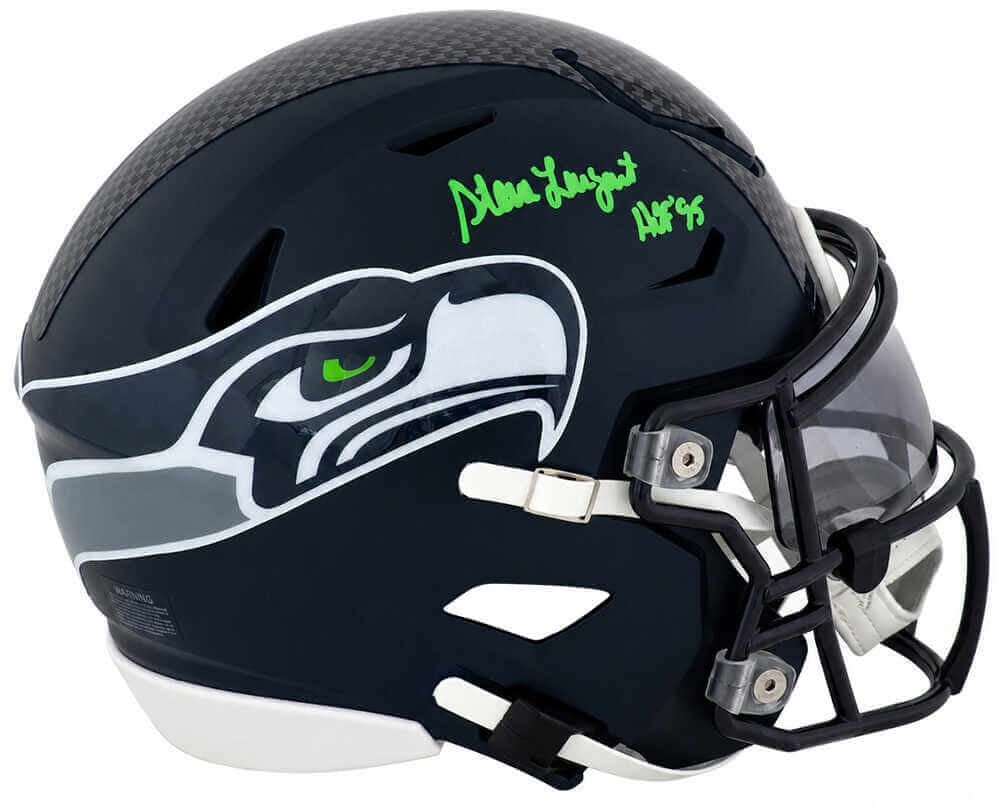 Seattle Seahawks Riddell MIDI SpeedFlex Helmet signed by Steve Largent HOF 95 COA (1 of 1)