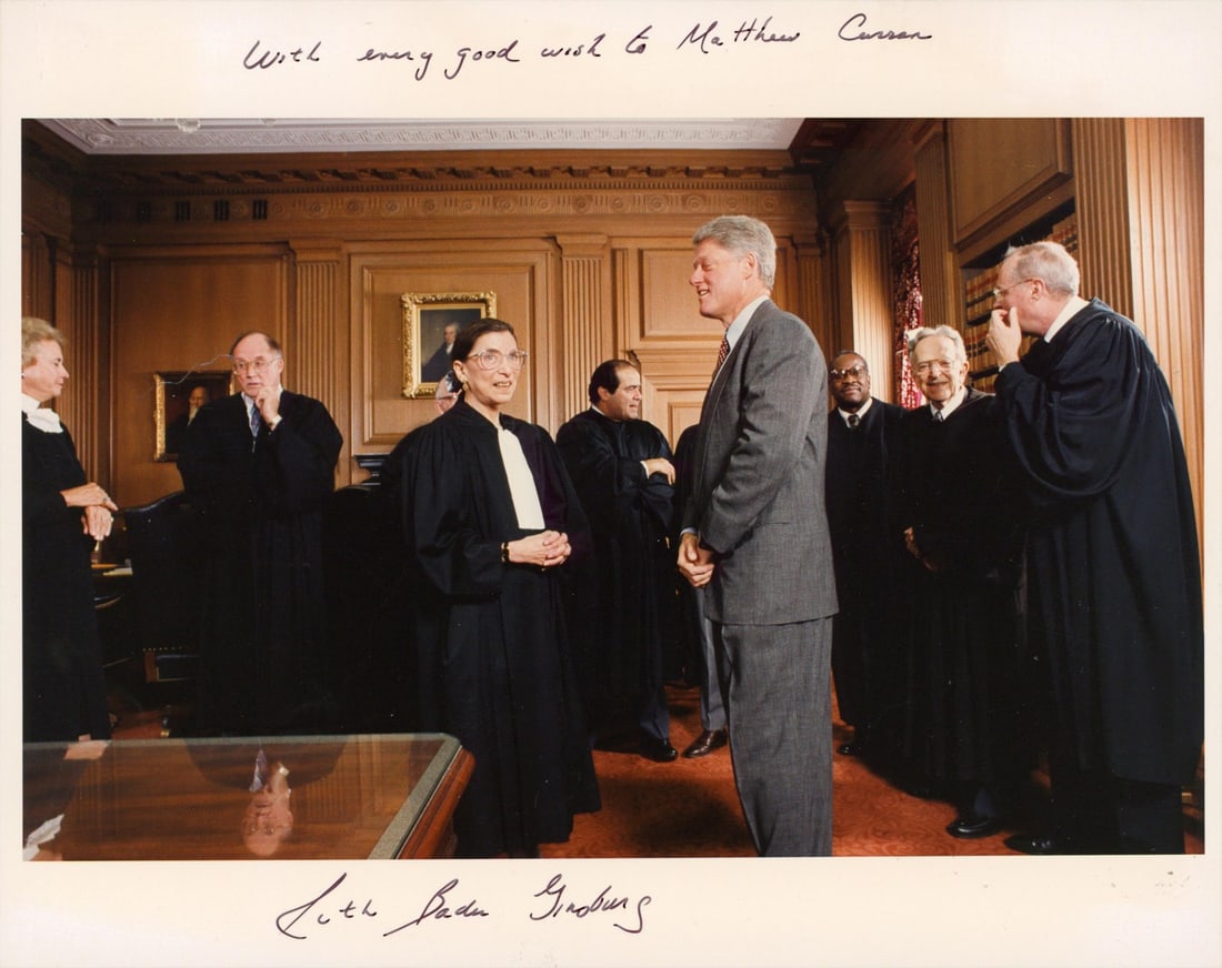Beckett Certified Ruth Bader Ginsberg Signed 8x10 Supreme Court Justice Photo: Beckett Certified Ruth Bader Ginsberg Signed 8x10 Supreme Court Justice Photo This is an original horizontal 8x10 photograph personally signed by Ruth Bader Ginsberg, United States Supreme Court Justi