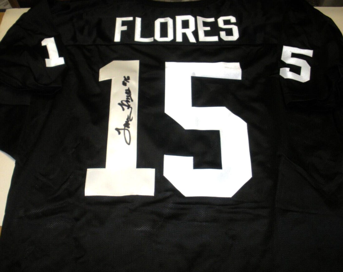 Signed Wilson Oakland Raiders Jersey Tom Flores With Certificate of Authenticity (1 of 2)