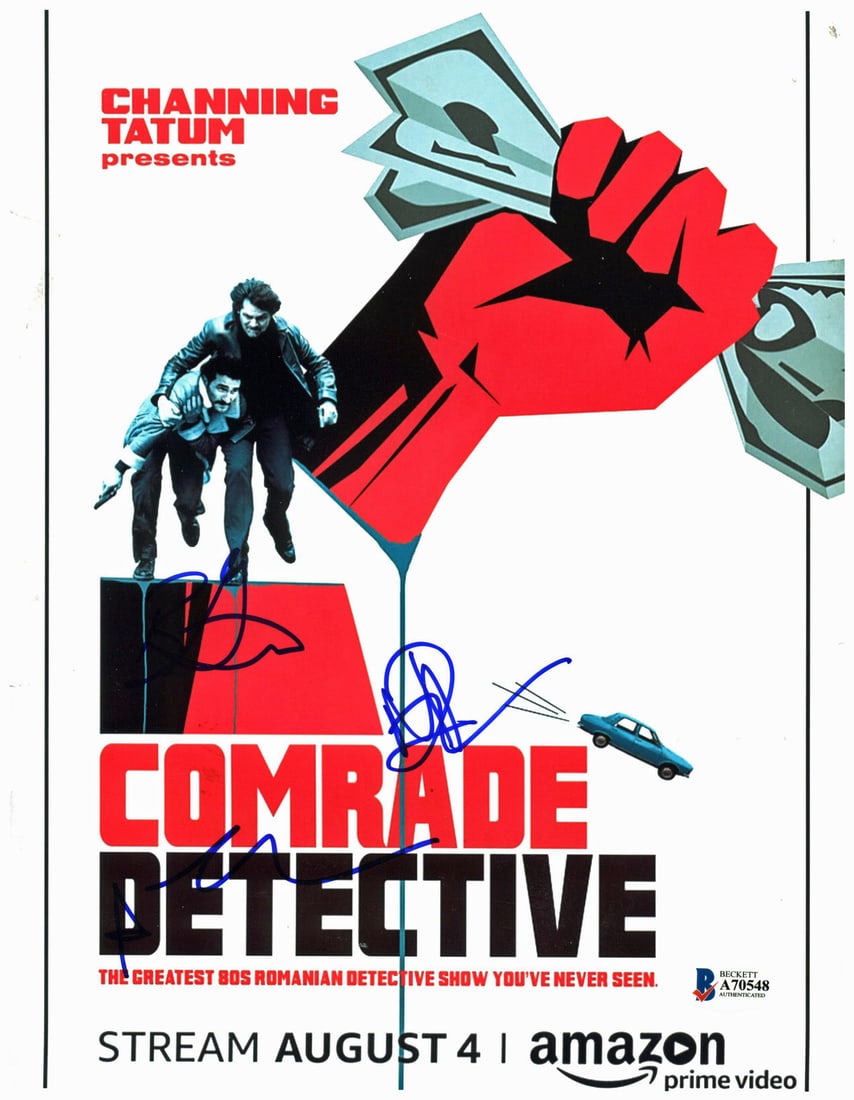 Comrade Detective Signed 8x10 Photo by Gatewood Tanaka Thomas BAS COA: Comrade Detective Signed 8x10 Photo by Gatewood Tanaka Thomas BAS COA This autographed 8x10 photo features the signatures of Brian Gatewood, Alessandro Tanaka, and Rhys Thomas, all from the acclaimed 