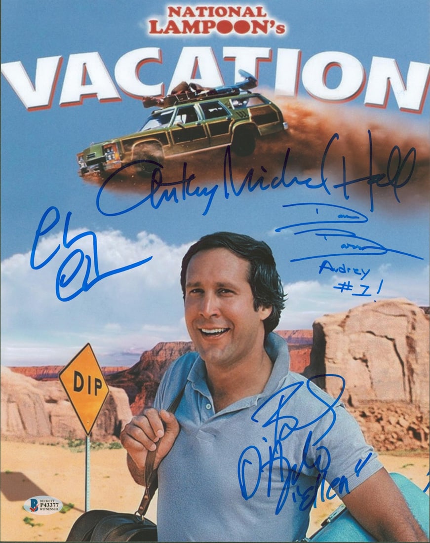 National Lampoon's Vacation Signed 11x14 Photo by Chase D'Angelo Hall Barron BAS Authenticated: National Lampoon's Vacation Signed 11x14 Photo by Chase D'Angelo Hall Barron BAS Authenticated This original 11x14 photograph from National Lampoon's Vacation features the authentic signatures of Chev