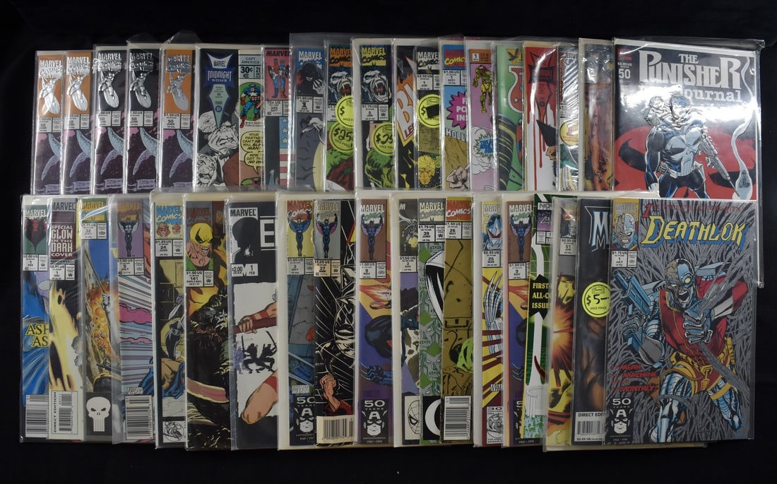 75 Marvel comic books featuring Punisher Silver Surfer Darkhawk Moon Knight (1 of 4)