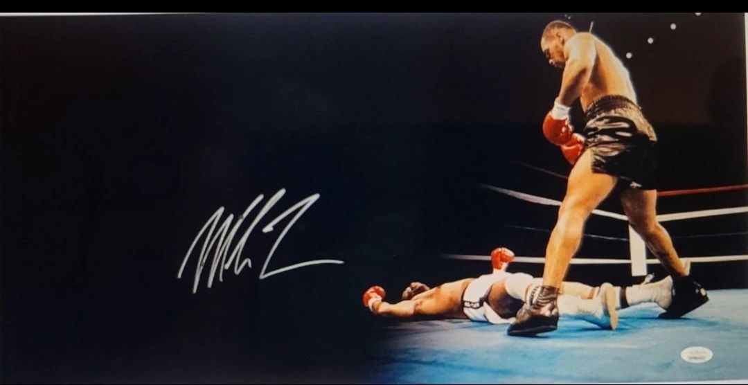 Autographed 12x24 Panoramic Photo of Mike Tyson with JSA COA (1 of 4)