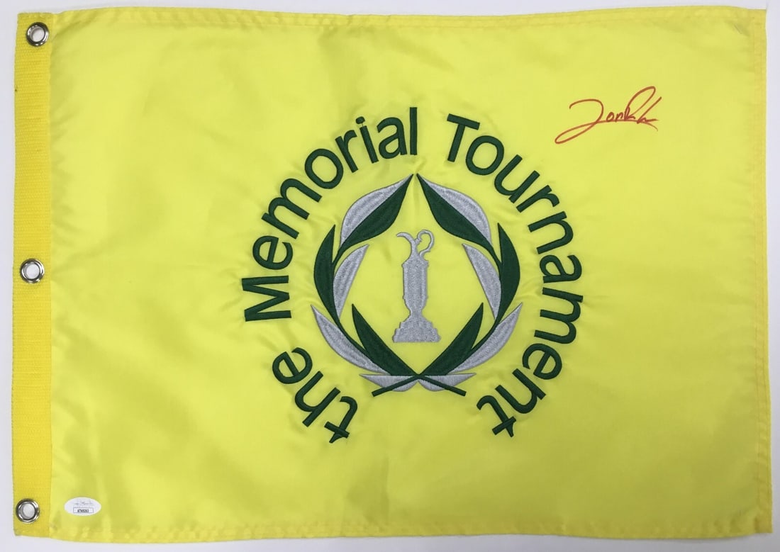 Jon Rahm Signed Flag The Memorial Tournament JSA Authenticated (1 of 4)