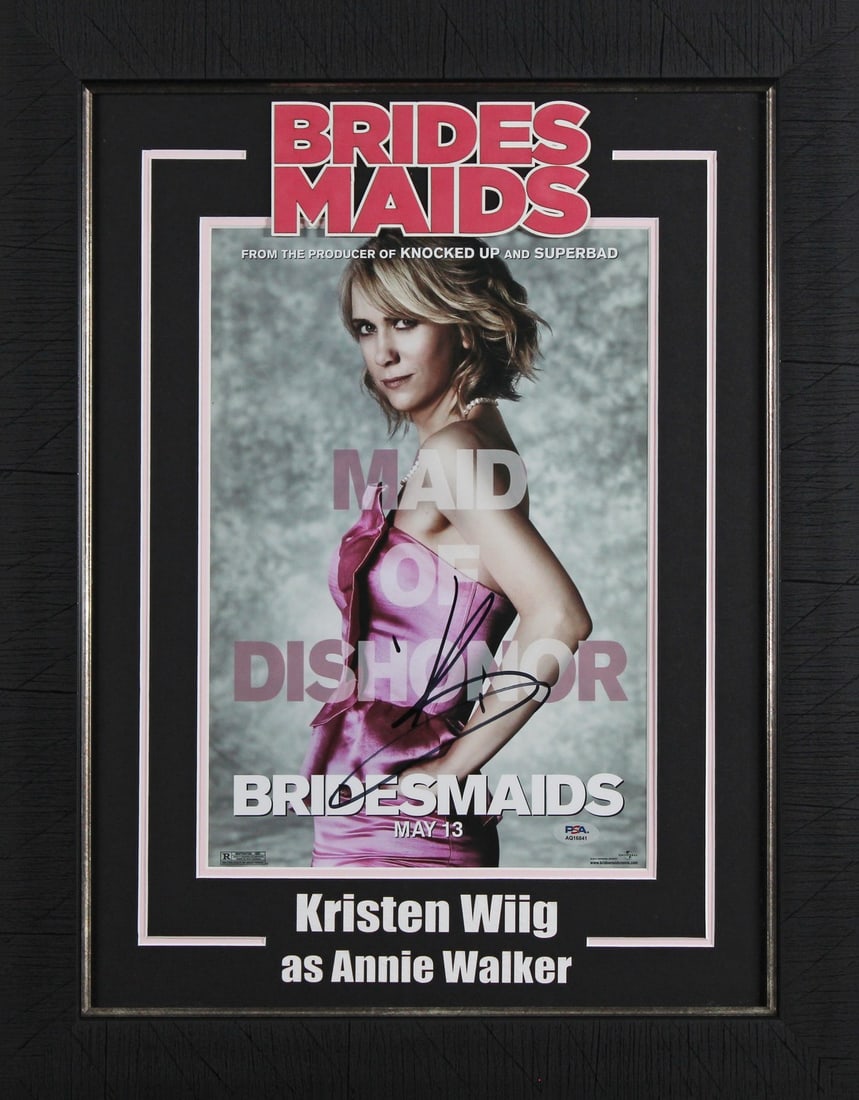 Framed 11x14 Bridesmaids Photo Signed by Kristen Wiig PSA DNA (1 of 2)