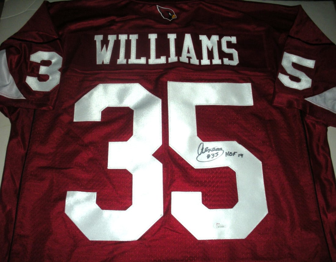 Aeneas Williams Signed Arizona Cardinals ProLine Jersey JSA COA: Aeneas Williams Signed Arizona Cardinals ProLine Jersey JSA COA This authentic Arizona Cardinals ProLine jersey is signed by Aeneas Williams, a notable figure in NFL history. Perfect for collectors, t