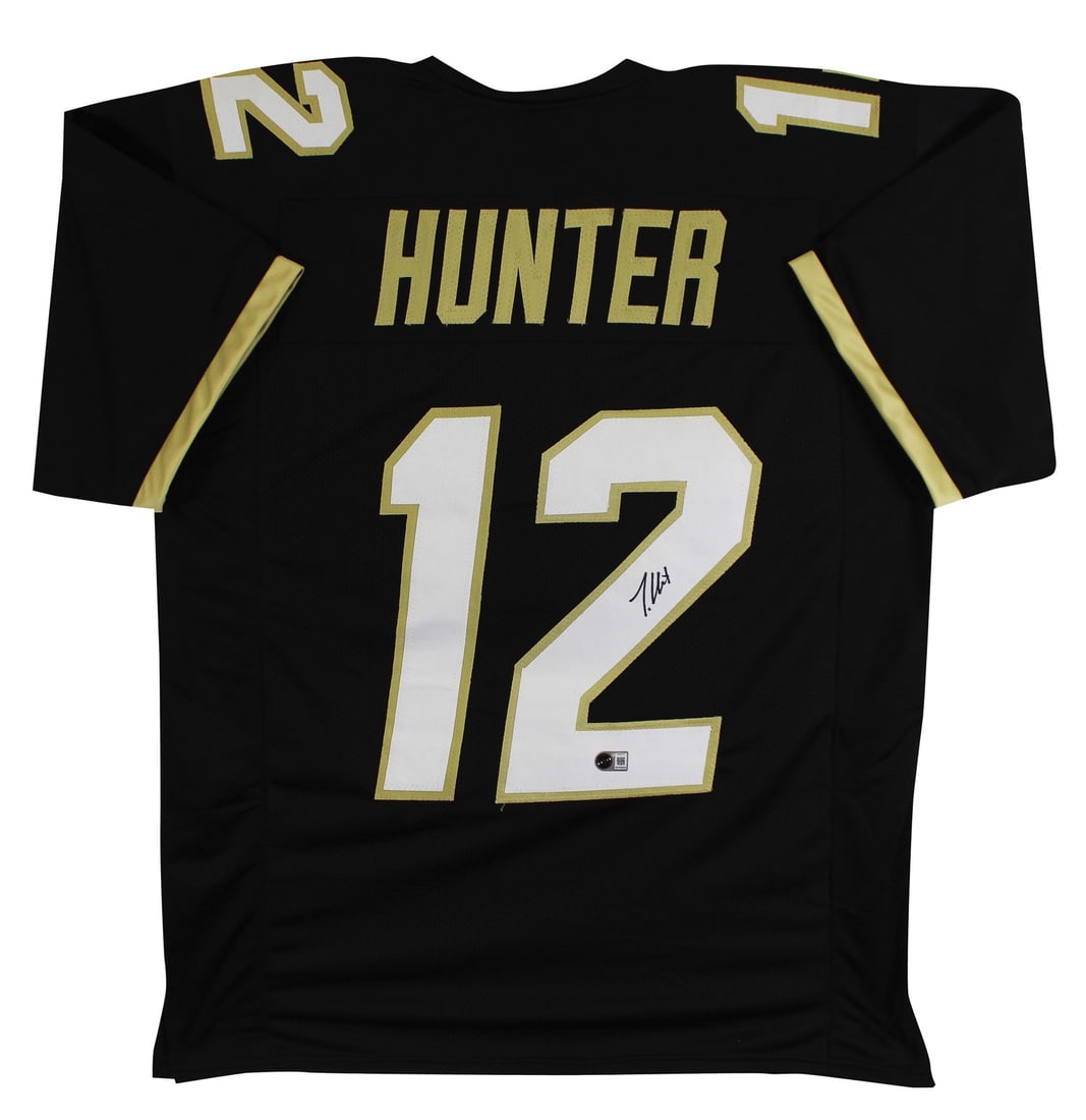 Travis Hunter Signed Colorado Buffaloes Black Jersey Beckett Witnessed (1 of 3)