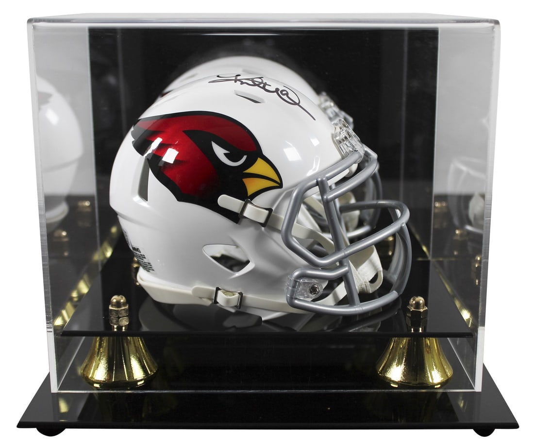 Kurt Warner Signed Arizona Cardinals Mini Helmet with Beckett Authentication (1 of 3)