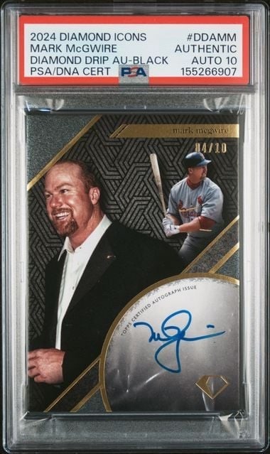 2024 Topps Diamond Kings Mark McGwire autograph card PSA 10 /10 (1 of 2)