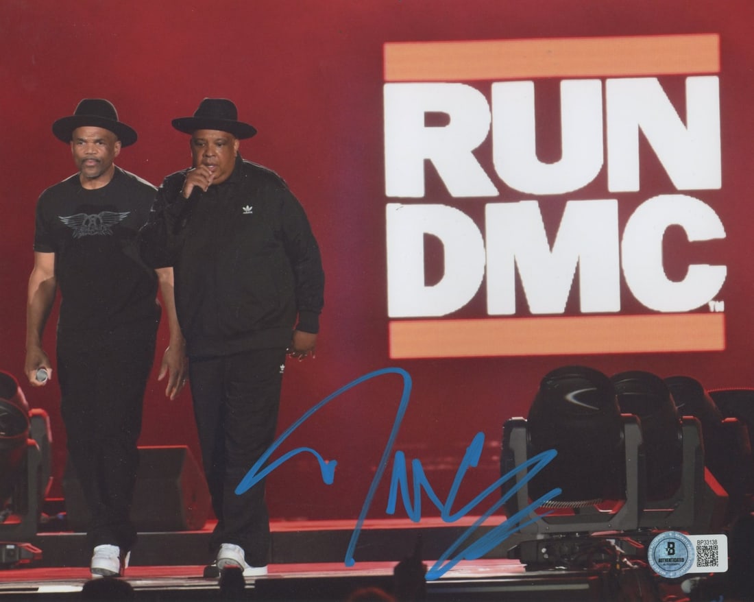 Darryl McDaniels Run DMC Signed 8x10 Photo Beckett Authenticated: Darryl McDaniels Run DMC Signed 8x10 Photo Beckett Authenticated This authentic 8x10 photograph features the signature of Darryl McDaniels, a founding member of the iconic hip-hop group Run DMC. The a