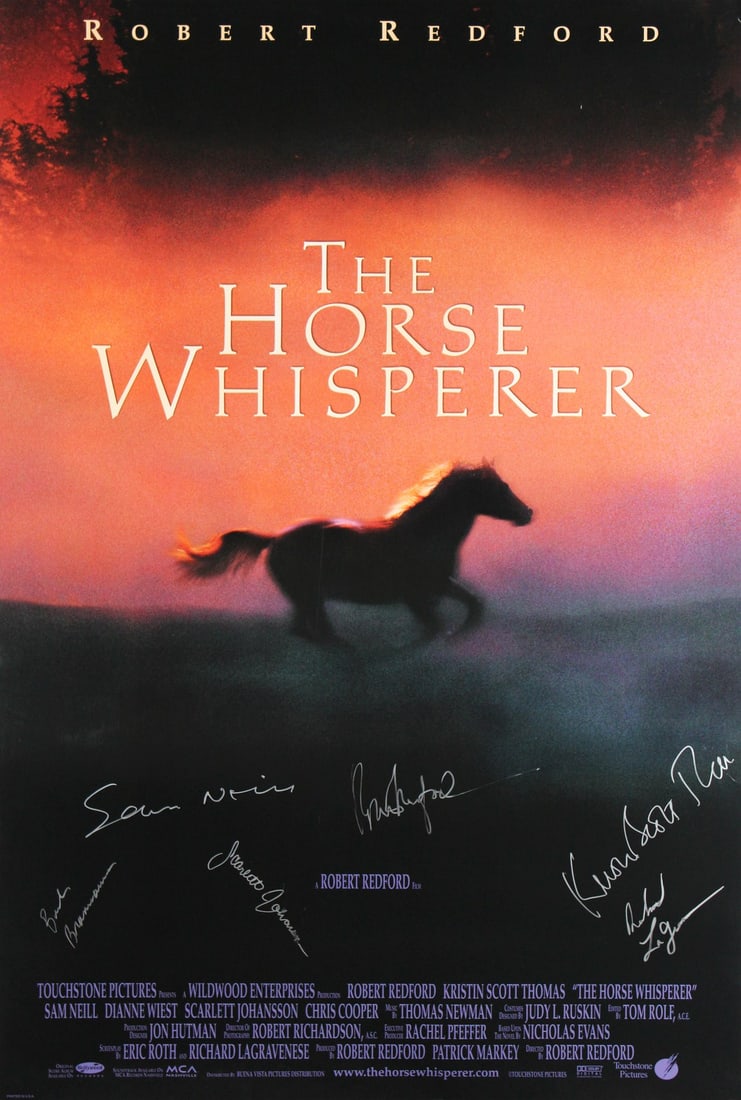27x40 The Horse Whisperer Poster 6 Signatures Beckett Authenticated (1 of 4)