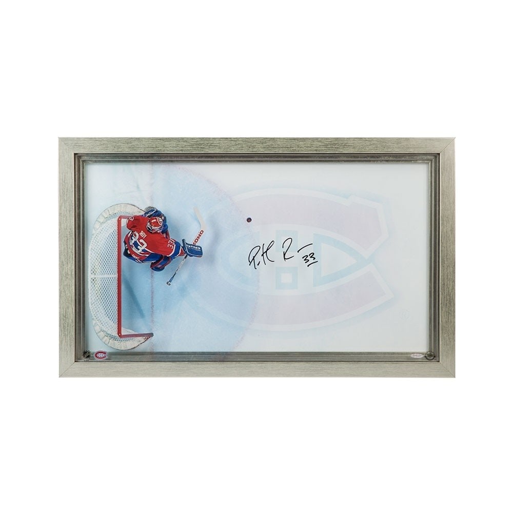 Patrick Roy Autographed 17x29 Framed Photo Montreal Canadiens Upper Deck: Patrick Roy Autographed 17x29 Framed Photo Montreal Canadiens Upper Deck This striking 17X29 acrylic framed photo features the legendary Patrick Roy, showcasing his iconic presence as a goaltender for