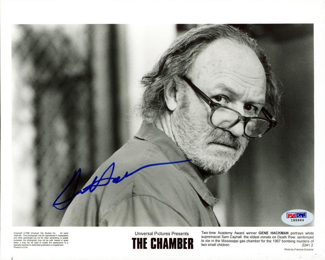 Gene Hackman Signed 8x10 Photo from The Chamber PSA DNA Authenticated (1 of 1)