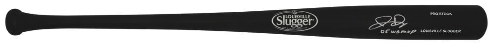 Jermaine Dye Signed Louisville Slugger Bat '05 WS MVP with COA: Jermaine Dye Signed Louisville Slugger Bat '05 WS MVP with COA Honor your baseball memorabilia collection with this authentic Jermaine Dye signed Louisville Slugger Pro Stock black baseball bat. This 